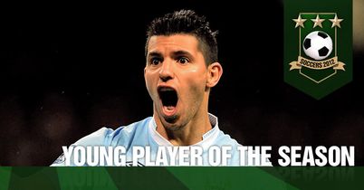 Aguero: Scoops his second TEAMtalk Soccers award